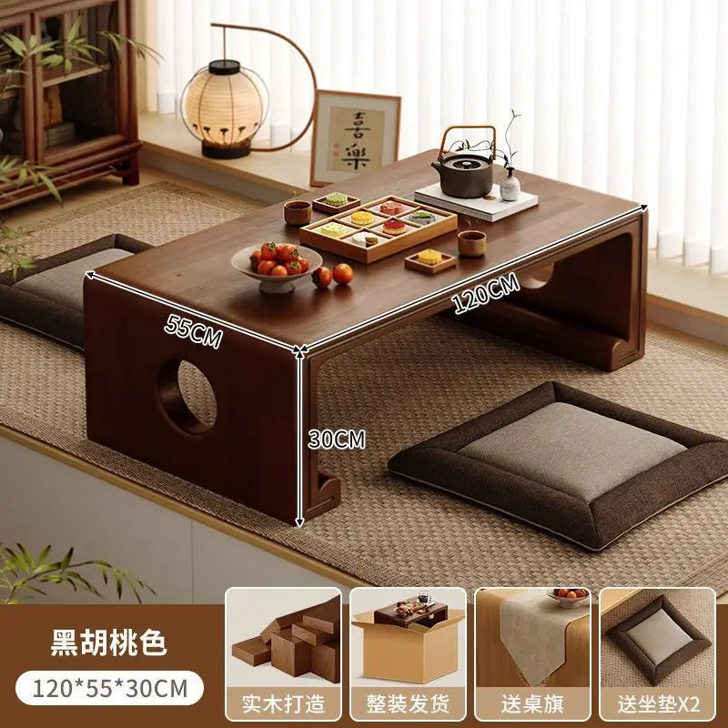 Table basse bois clair de style japonais - style16