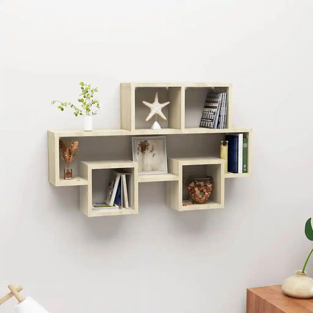 étagère murale salon 82x15x51 cm -