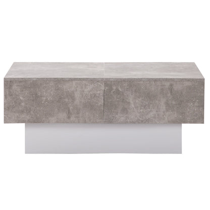 Table basse modulable sur le coté - Gris Table basse
