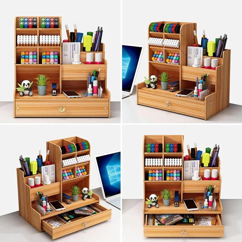 étagère bureau en bois massif DIY -