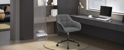 Chaise de bureau pivotante en velours -