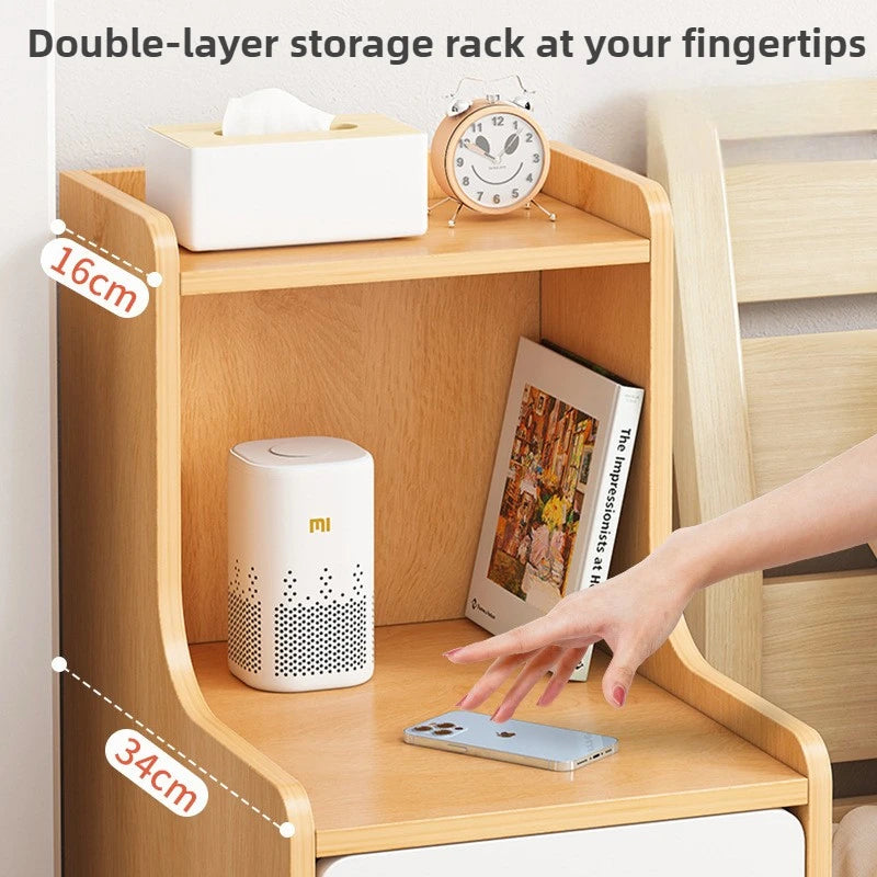 Table de nuit compacte avec 3 tiroirs moderne -