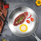 Poêle inox Professionnel de qualité disponible en 22cm 24cm 26cm 28cm -