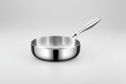 Wok poêle en inox solide -