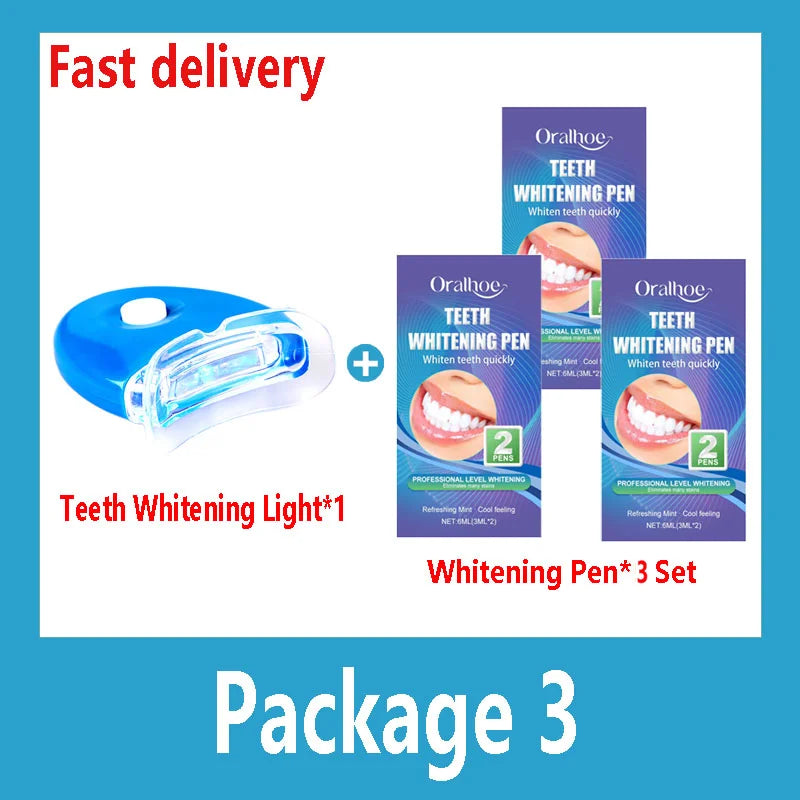 LED Blanchiment dentaire Lumière UV Bleu - Led Bleu + 3 Stylos