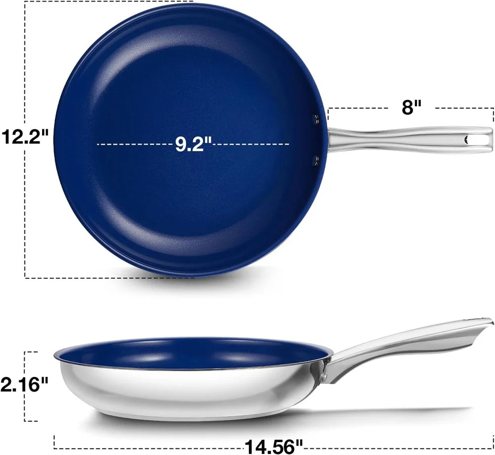 Poêle inox professionnel -