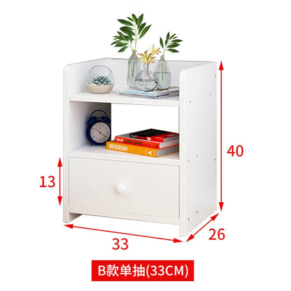 Table de nuit bibliothèque en bois -