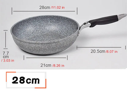 Poêle céramique de 28cm Durable flexible et pratique - Poêle Céramique wok 28cm