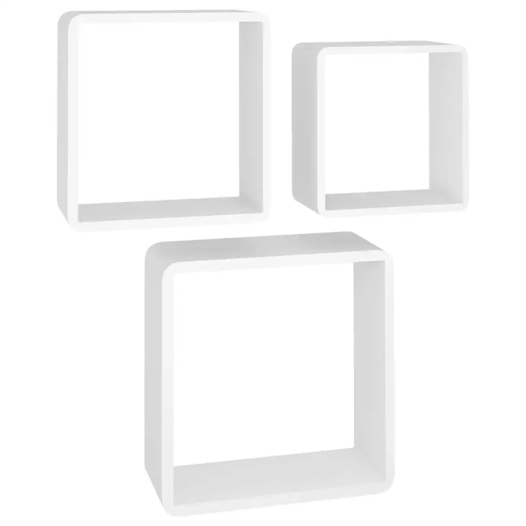 étagère murale cube 3 pcs moderne - Blanc A