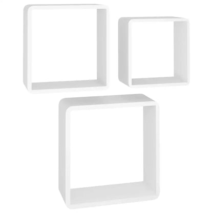 étagère murale cube 3 pcs moderne - Blanc A