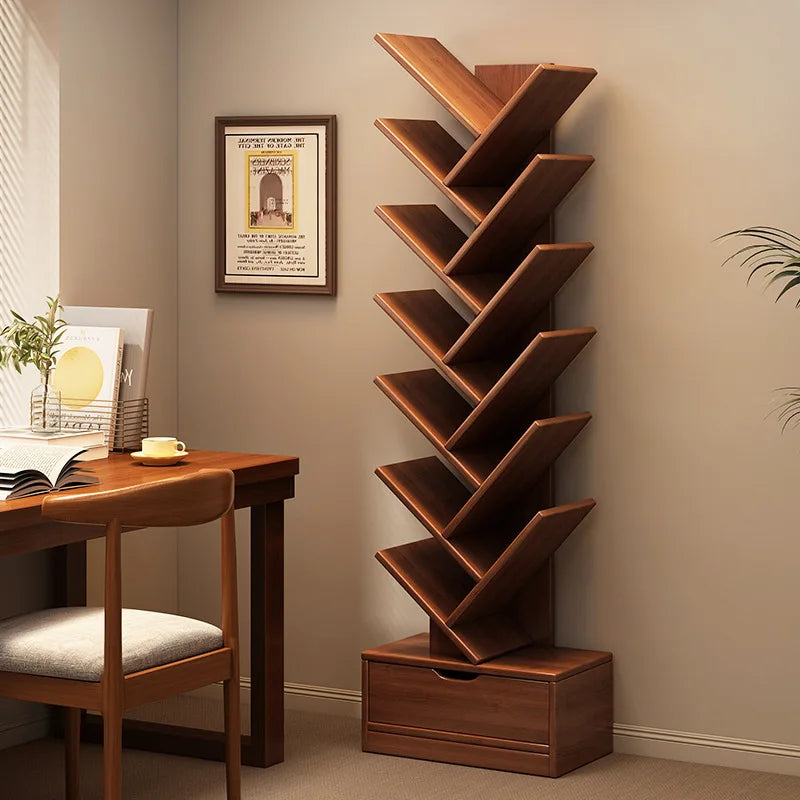 Étagère d'angle bois de luxe -