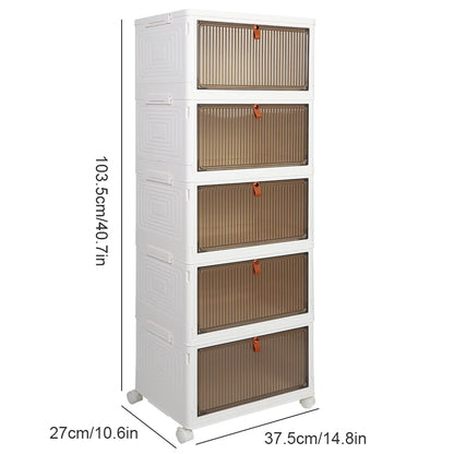 Meuble à chaussure pratique et simple en boite de rangement - 5 étages Meuble boite à chaussure