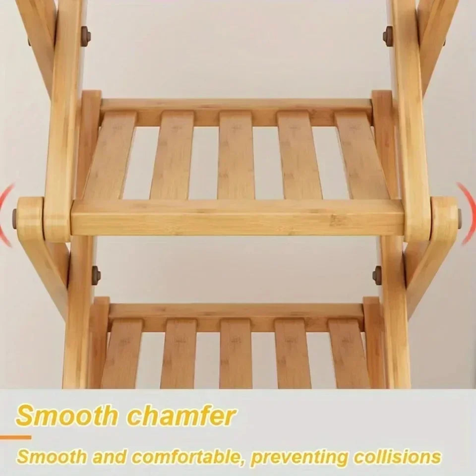 Meuble à chaussure bois massif de bambou -