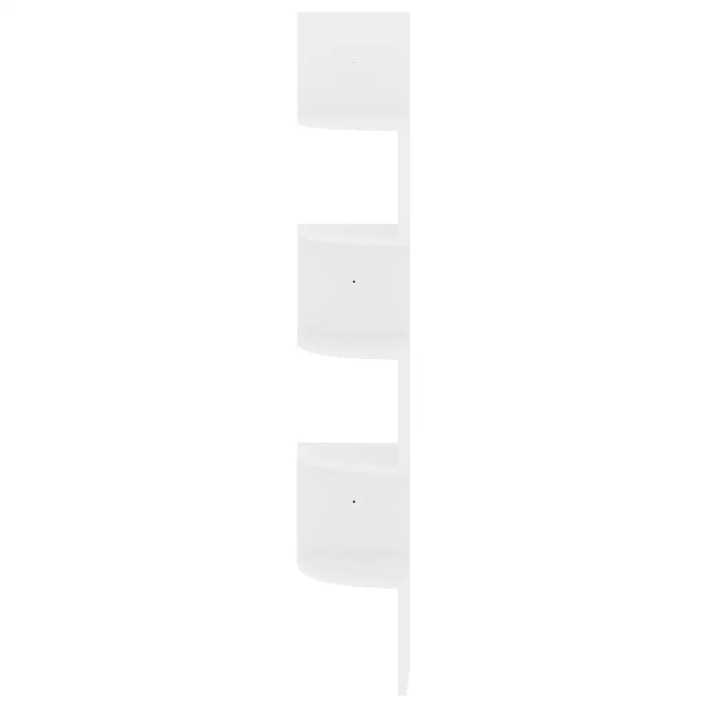 étagère murale d'angle 19x19x123 cm -