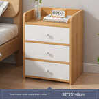 Table de nuit compacte avec 3 tiroirs moderne - B - 3L