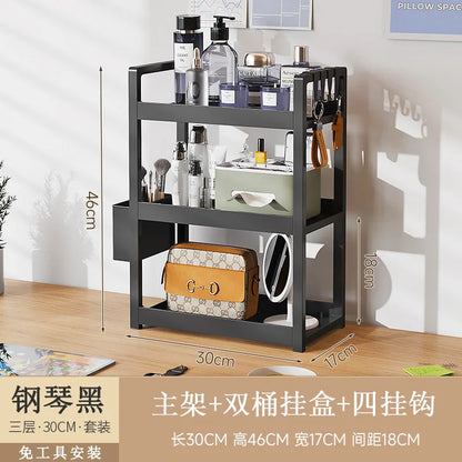 étagère bureau pour fourniture - 3Tier Noir 30cmB