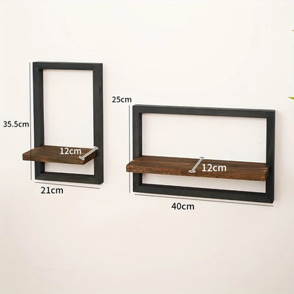 Meuble étagère cube mural style portrait -