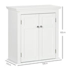 Petit meuble de rangement chambre de couleur blanche 58x24x60 cm -