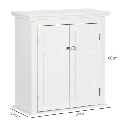 Petit meuble de rangement chambre de couleur blanche 58x24x60 cm -
