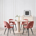 Chaise salle à manger lot de 4 à dossier creux -