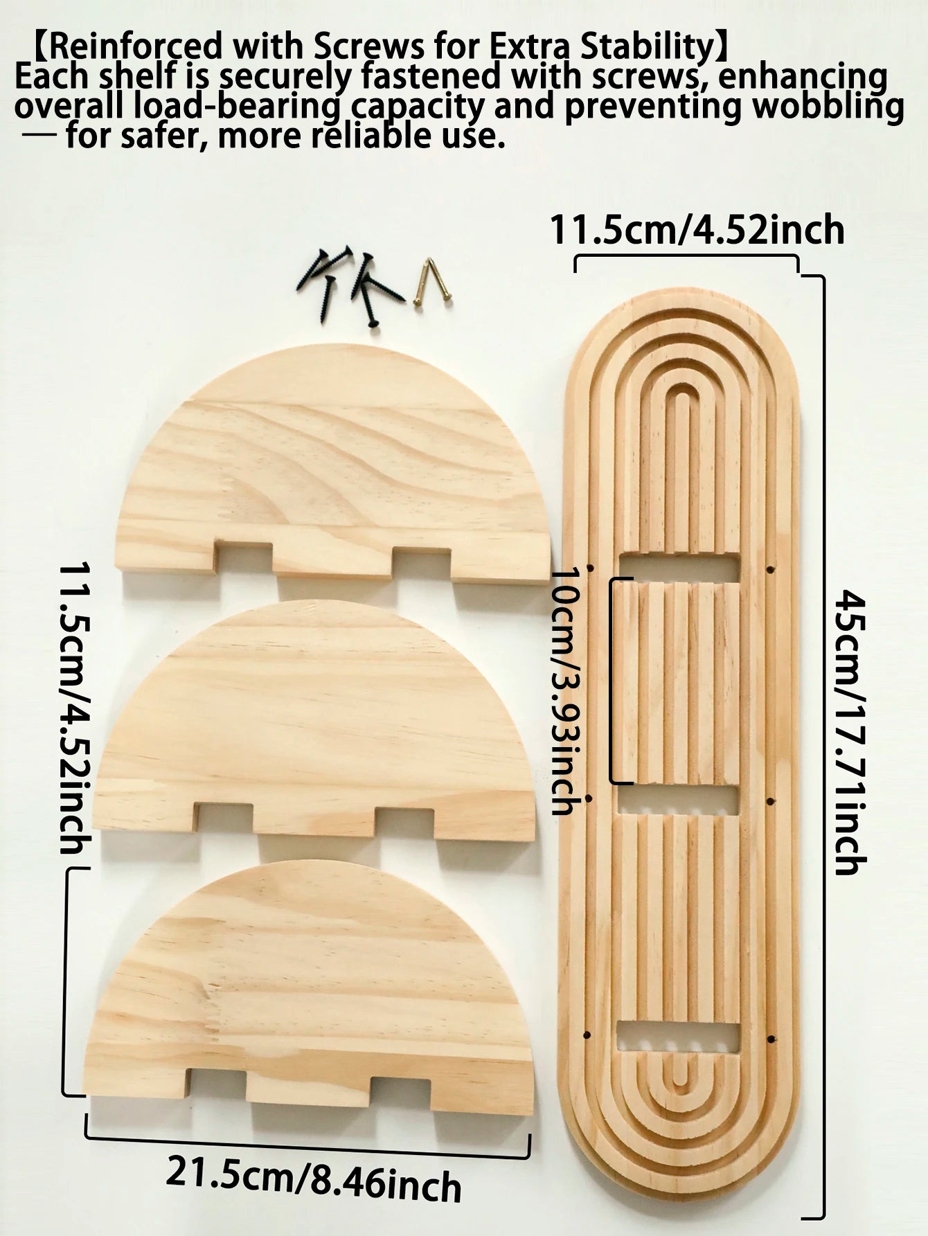 étagère bois ancien 1 pièce bohoo - D