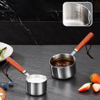 Casserole inox de versement -