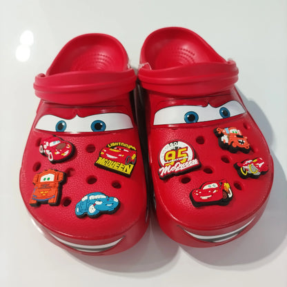 Crocs cars 95 McQueen avec jibbitz et fourrure interne -