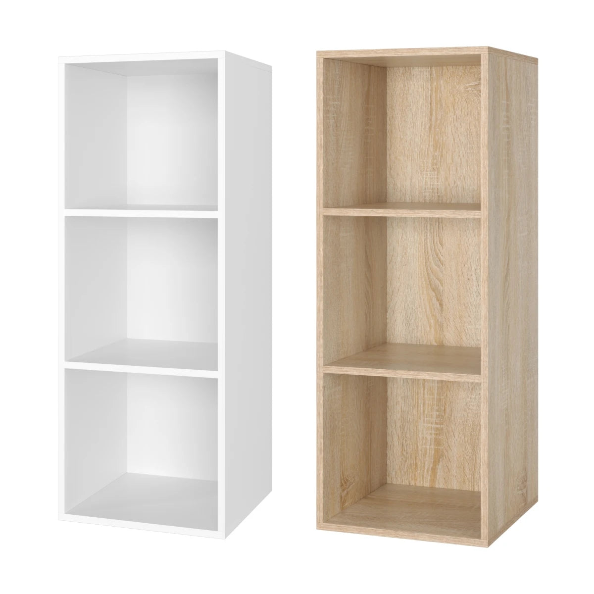 Étagère blanche 3 cube en bois 30x30x80cm -