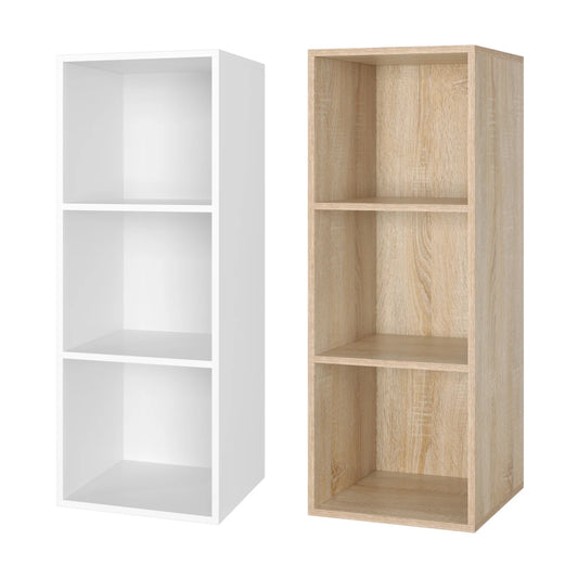 Étagère blanche 3 cube en bois 30x30x80cm -