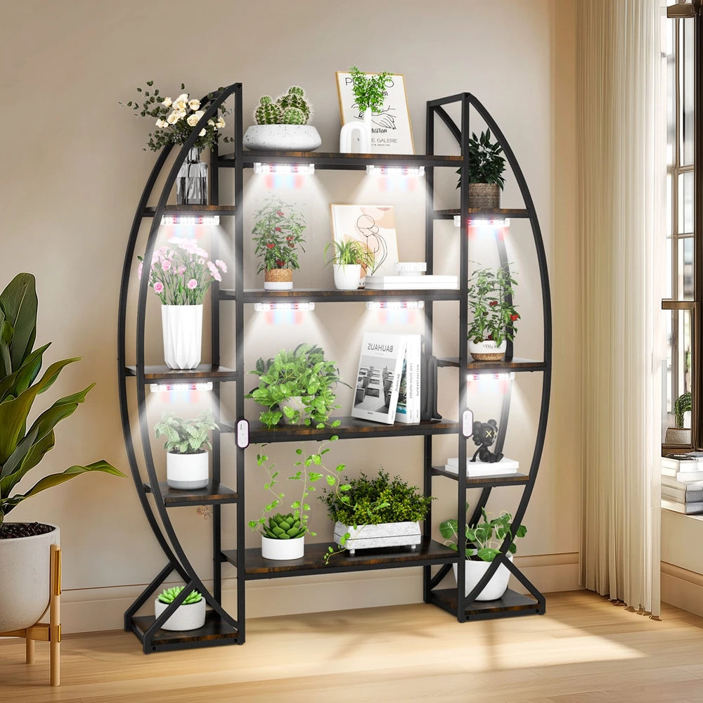 Étagère plante design demi lune -