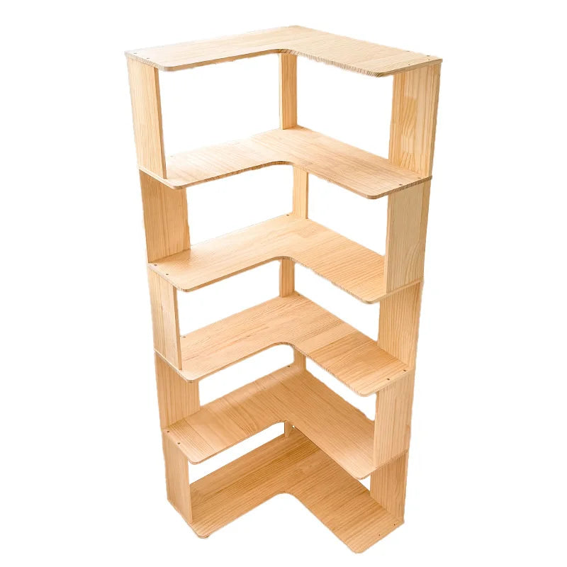 étagère bois brute bibliothèque -