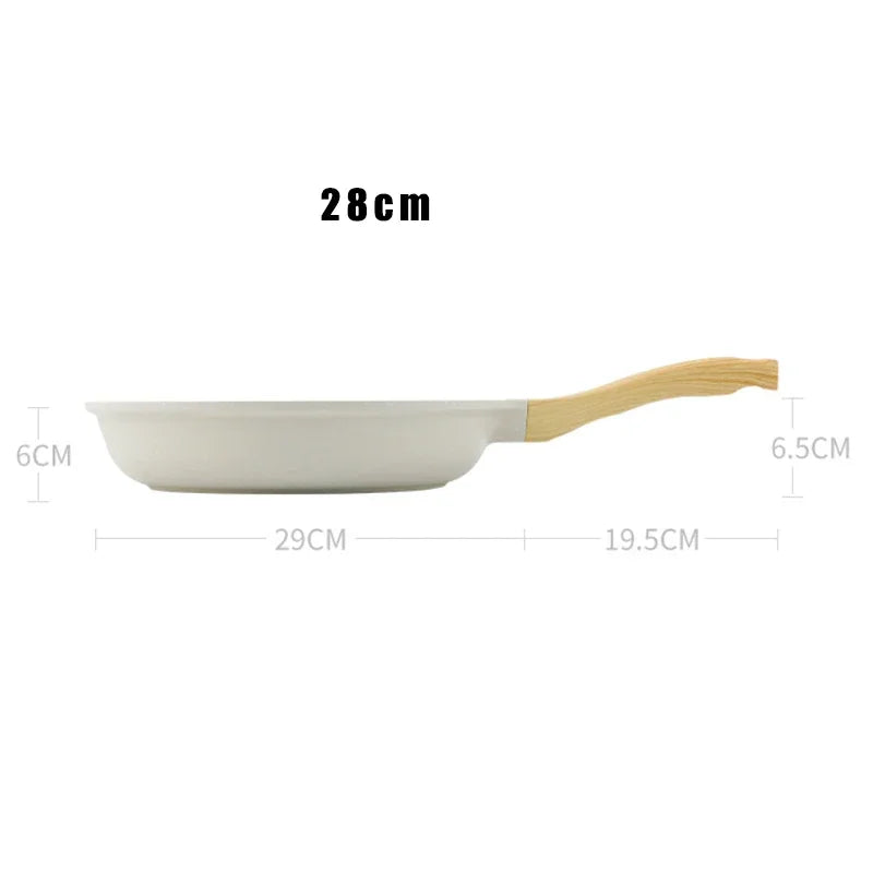 Poêle céramique pierre médicale compatible avec induction - 28cm