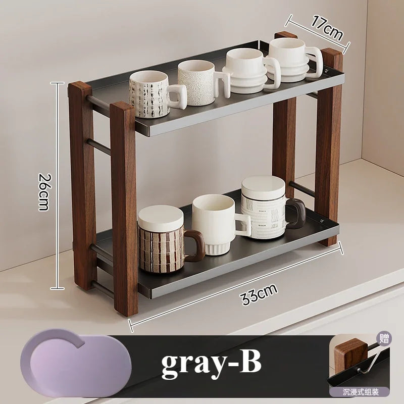 Étagère café de luxe - Gris-B