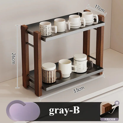 Étagère café de luxe - Gris-B