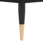 Table basse bois couleur noir - 60x60x30 cm -