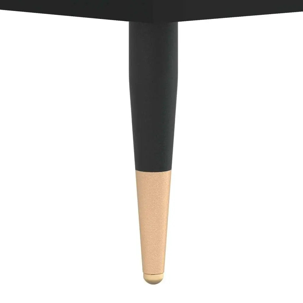 Table basse bois couleur noir - 60x60x30 cm -