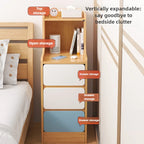 Table de nuit compacte avec 3 tiroirs moderne -