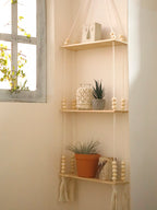 étagère bois rangement mural -