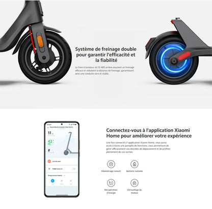 Trottinette électrique Xiaomi Scooter 4 Lite confortable de vitesse 25 km/h max