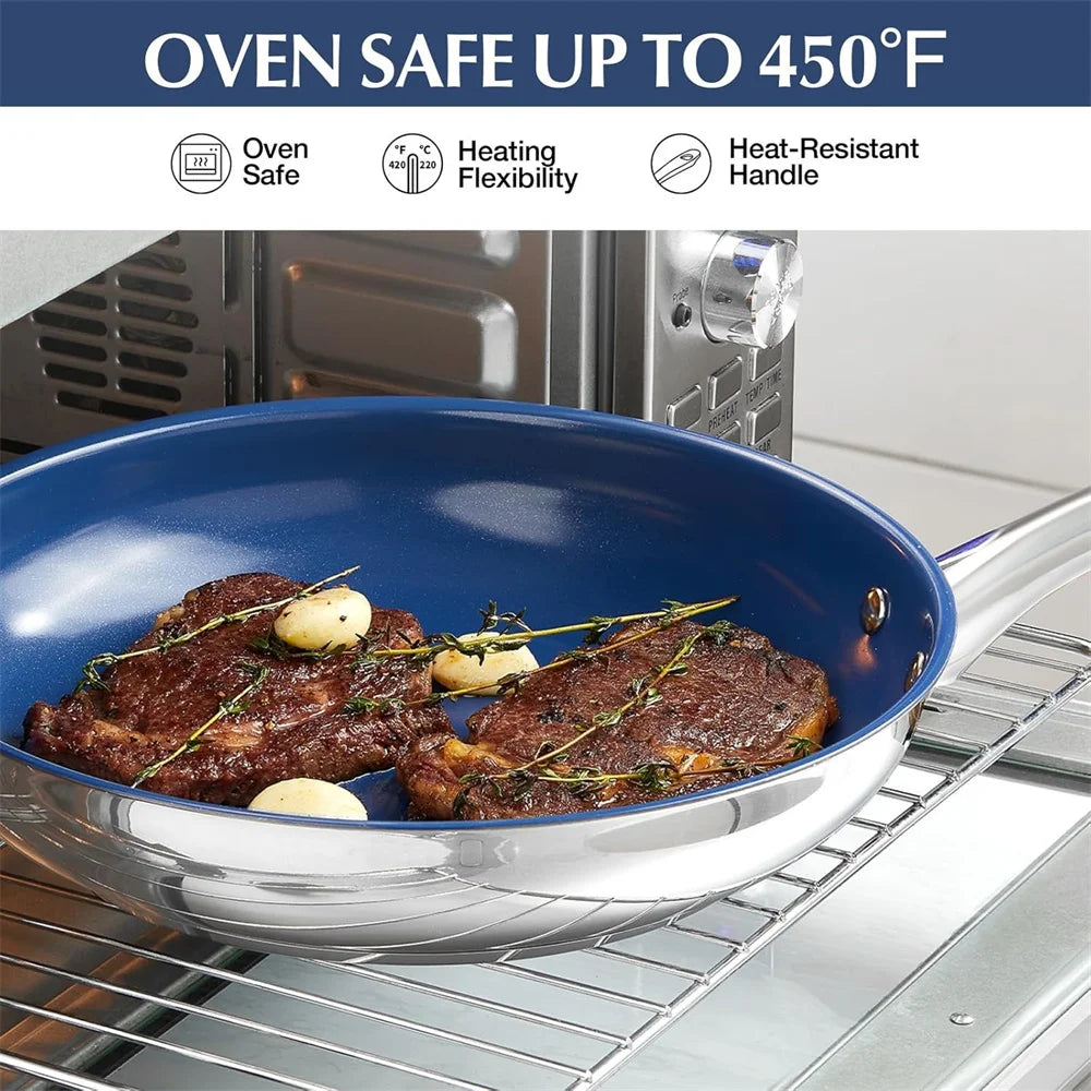 Poêle inox professionnel -