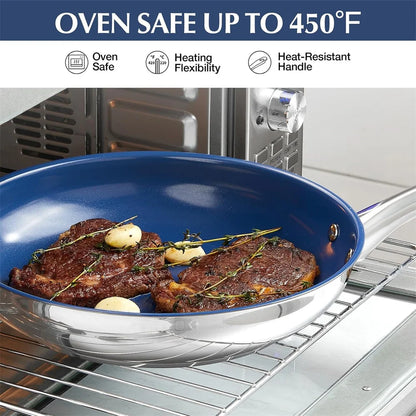 Poêle inox professionnel -