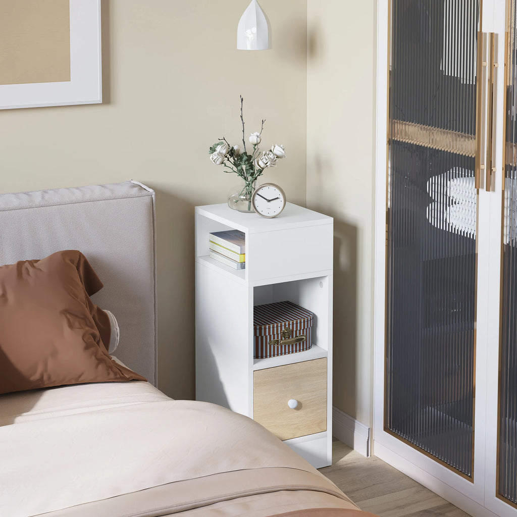 Table de chevet étroite 2 pcs pour chambre moderne -