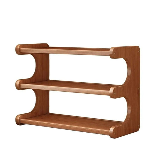 étagère bureau en bois de style présentoir -