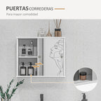 Meuble WC blanc brillant 55 x 15 x 45 cm -