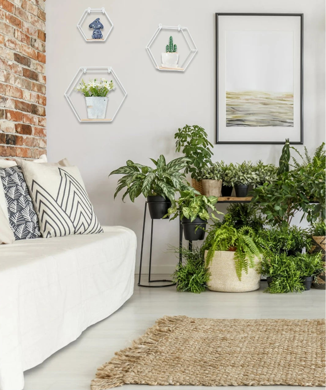 étagère murale en métal 3Pcs -