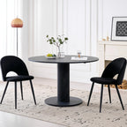 Chaise salle à manger lot de 4 à dossier creux -