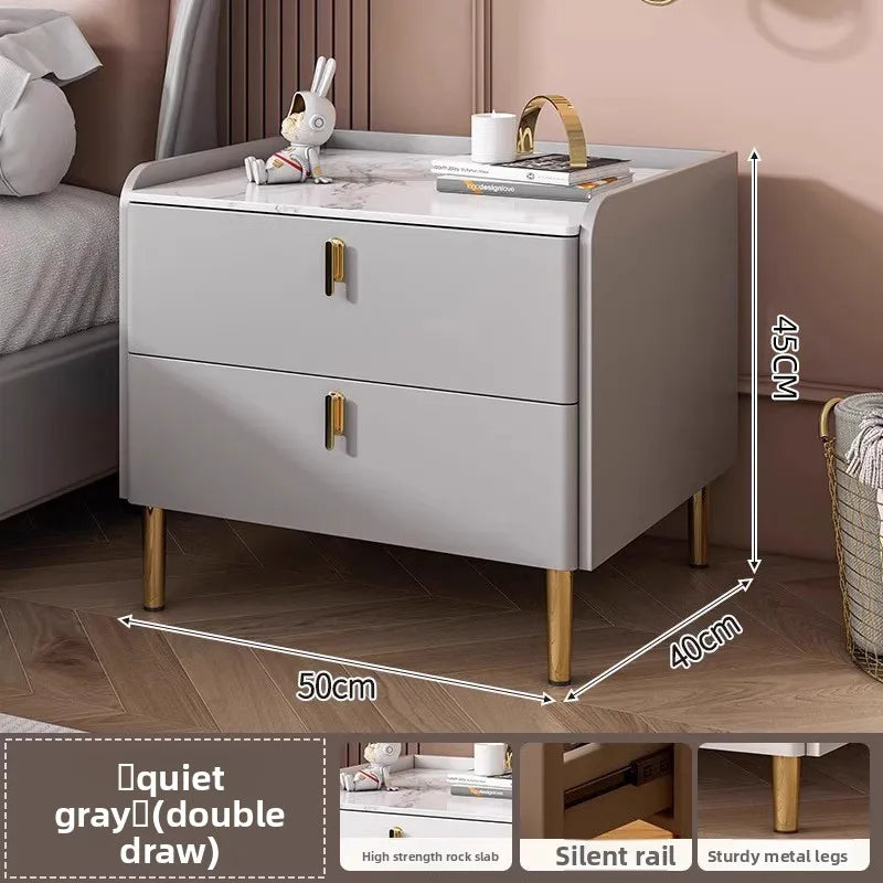 Table de chevet cube haut de gamme avec tiroir de luxe - Double draw G