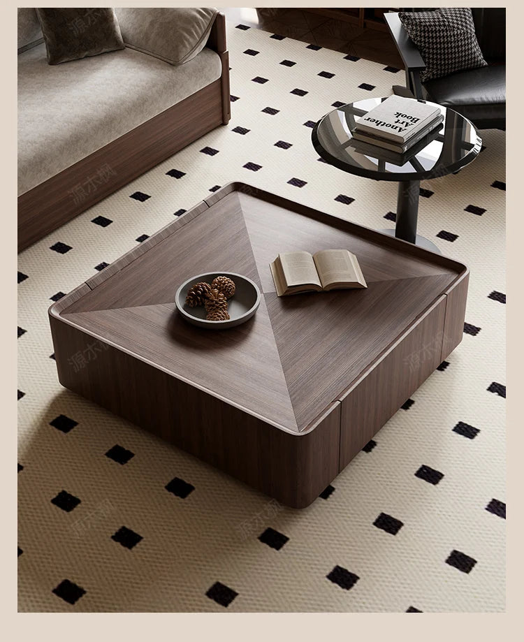 Table basse bois pour hôtel ou maison de luxe -