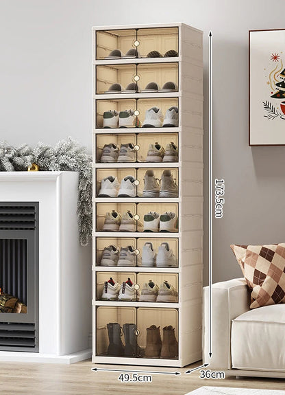 Meuble à chaussure chic cabinet multifonction - double 9 couches
