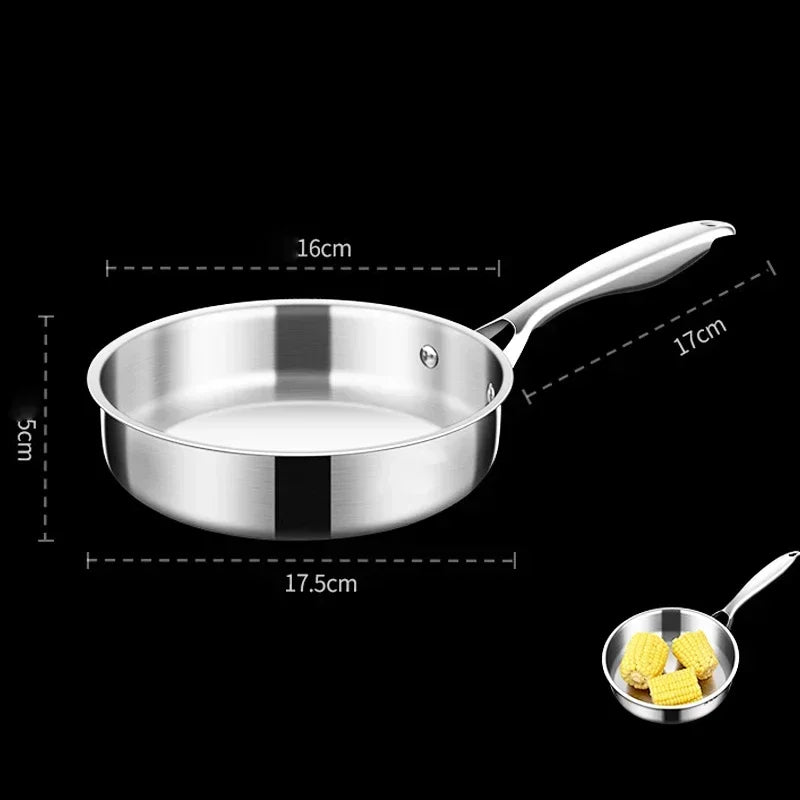 Poêle inox de petite taille de qualité - 16cm